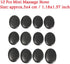 AKOAK 10 Pcs Natural Heat Retention Basalt Hot Stones for Spa and Massage Therapy, 1.18 Inch x 1.57 Inch