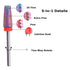 MZCMSL 5 in 1 Carbide Nail Drill Bit, Removing Acrylic or Gel, 3/32 Shank efile Bit, Fine, Multicolor