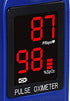 Concord Basics Blue Fingertip Pulse Oximeter, Blood Oxygen Saturation Monitor with Carrying Case & Lanyard