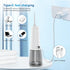 Cordless Water Dental Flosser, JNGOODS 300ml Rechargeable Oral Irrigator, IPX7 Waterproof, 4 Modes, 4 Jet Tips (White)