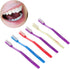 HEALLILY Super Bristle Toothbrush, 12 Pack for Adults, Hard Bristles for Stain Removal, Compact Travel Size