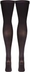 Truform Surgical Stockings, 18 mmHg Compression, Thigh High Length, Closed Toe, Black, X-Large