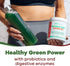 GOBIOTIX Super Greens and Reds Powder, Probiotic Supplement with Digestive Enzymes, Organic Whole Foods (Mango)