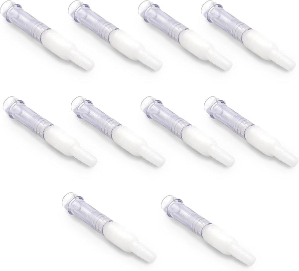 Oxygen Tubing Swivel Connectors 10-Pack, Cannula Hose Tube Connectors for Oxygen Line Splitter and Concentrator