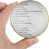 Reading Magnifier Loupe 4X Crystal Dome, Portable Optical Half Ball Lens for Books and Maps