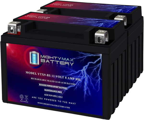 Mighty Max Battery YTX9-BS SLA Replacement Battery for YTX9, GTX9-12B, ES-TX9