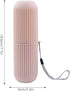 Travel Toothbrush Holder, Minimalist PP Portable Case with Dust Cover for Camping, School, Business