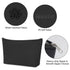 WANDF Cosmetic Bag for Women, Mini Makeup Organizer Pouch, Water Resistant Gift for Girls (Pure Black)