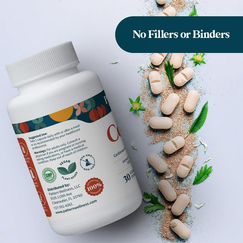 Pattern Wellness CoQ10-200mg Ubiquinone with Bioperine Black Pepper Extract - Cardiovascular & Cellular Energy
