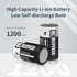 EEMB ER14250 1/2 AA 3.6V Lithium Battery, 1200mAh Lithium Thionyl Chloride, Non-Rechargeable Batteries for Home