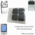 TENS Unit Pads, 24 Pieces Wired Self-Adhesive Electrodes, Premium Replacement Pads for TENS Units