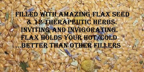 Pack, Pack, Pack, Cervical Neck Hot Cold Herbal Herbal Heat Wrap, Organic, Flax Seed, Heat Microwave Therapy, Dairy