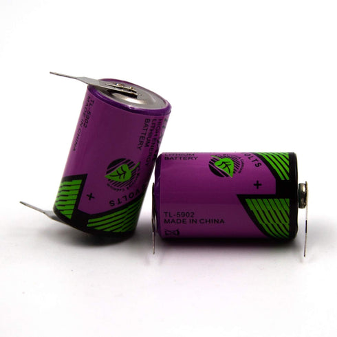 elxjar TL-5902/T (T Terminal) 3.6V 1/2AA Battery Replacement, 2-Pack for Tadiran