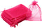 100Pcs Sheer Organza Bags, 3.5x4.5 Inches, Rose Wedding Favor Bags with Drawstring