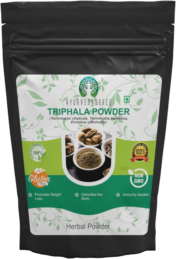 Triphala Powder 100 Gm - Formula of Amla, Haritaki & Bibhitaki, Supports Daily Detoxifying, Cleansing & Rejuvenation,