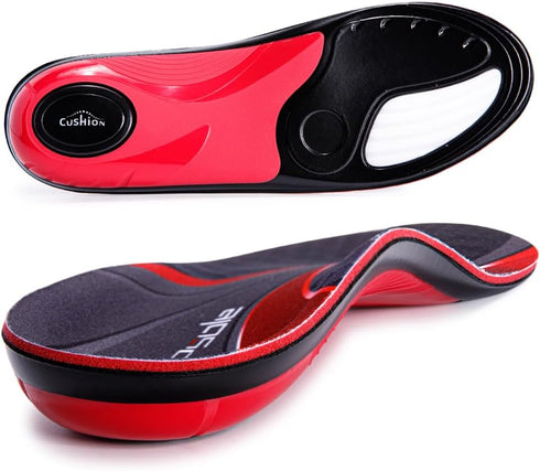 Plantar Fasciitis Arch Support Insoles for Men and Women, Heavy Duty Pain Relief Orthotics for Flat Feet