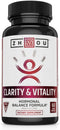 Zhou Clarity and Vitality 50 mg - Hormonal Balance Formula for Women & Men, Healthy Aging, Non-GMO, Vegan (60 Capsules)