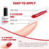 RARJSM Black White Gel Nail Polish Set, Soak Off Red Nail Polish 3PCS 7.5ML for DIY Nail Art