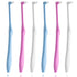 LOVEWEE End-Tuft Tapered Trim Toothbrush, 6 PCS Tufted Interspace Brush for Orthodontic Braces Cleaning