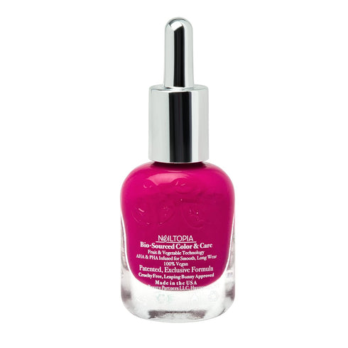 Nailtopia - Plant-Based Chip Free Nail Lacquer, Non Toxic, Bio-Sourced, Long-Lasting Polish - Spill The Juice (Magenta)