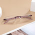 3 Pack Rimless Reading Glasses for Women, Blue Light Blocking Readers with Tinted Edge Spring Hinge Pattern Print