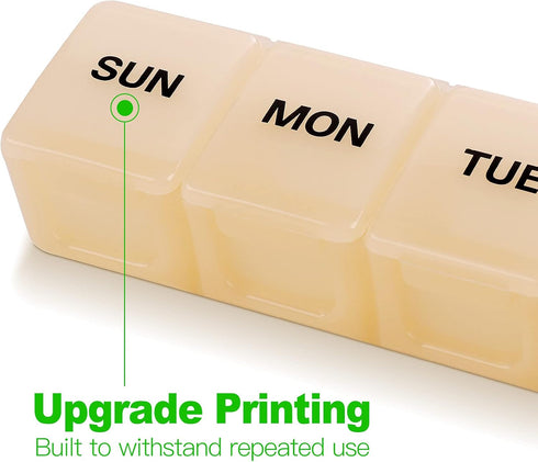 XL Extra Large Weekly Pill Organizer - Perfect for Vitamins and Supplements