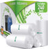 2.6 Gallon Clear Bathroom Trash Bags, 240 Bags, 2 Gallon Small Garbage Bags for Home and Office Bins