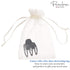 Parcelona French Paw Yoga Hair Claw Clip, Grey Black Streaks, Wide Side Slide In