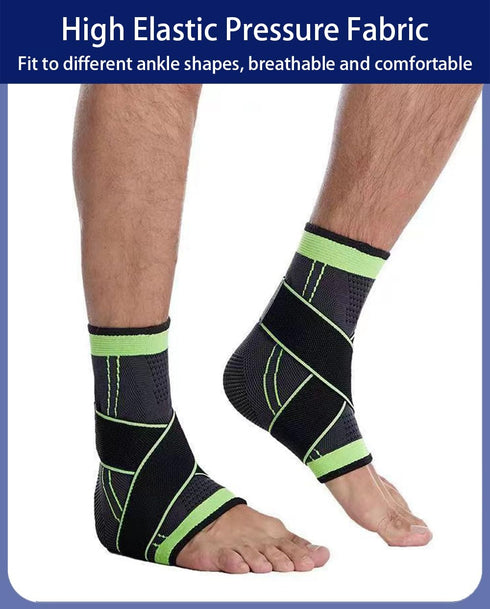 Ankle Braces for Men & Women, 2 pcs Compression Sleeve for Plantar Fasciitis Relief, Arch Support Socks, Ankle Brace