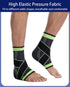 Ankle Braces for Men & Women, 2 pcs Compression Sleeve for Plantar Fasciitis Relief, Arch Support Socks, Ankle Brace