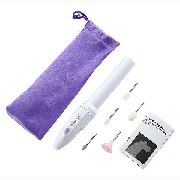 YWQ Electric Manicure Set, 5-in-1 Nail Drill File Grinder Grooming Kit with Callus Remover, Nail Buffer, Pedicure Kit