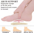 Correct-Position Gel Arch Support Insoles: Plantar Fasciitis & Flat Feet Relief, 6 Pairs (Clear*2, Beige*2, Black*2)