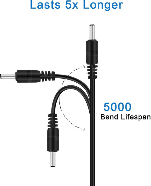 Replacement Charger Cord for Fairywill/KIPOZI/Dnsly/Sboly Sonic Electric Toothbrush, 3.3ft Black