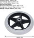 6 Inch Aramox Solid Wheel Replacement for Rollator Walker Wheelchair Medical Mobility Equipment with PU Material