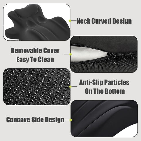 JOYO 27 Ergonomic Memory Foam Couples Pillow - Intimacy Pillow Cushion for Lumbar Support, Angled Support for Neck