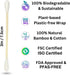 Organic Bamboo Cotton Swabs, PFAS-Free, 600 Count