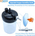 GZKEFEIS 5L Health Personal Care Upgraded Oxygen Humidifier Bottle for or Less Concentrators, Universal Fit