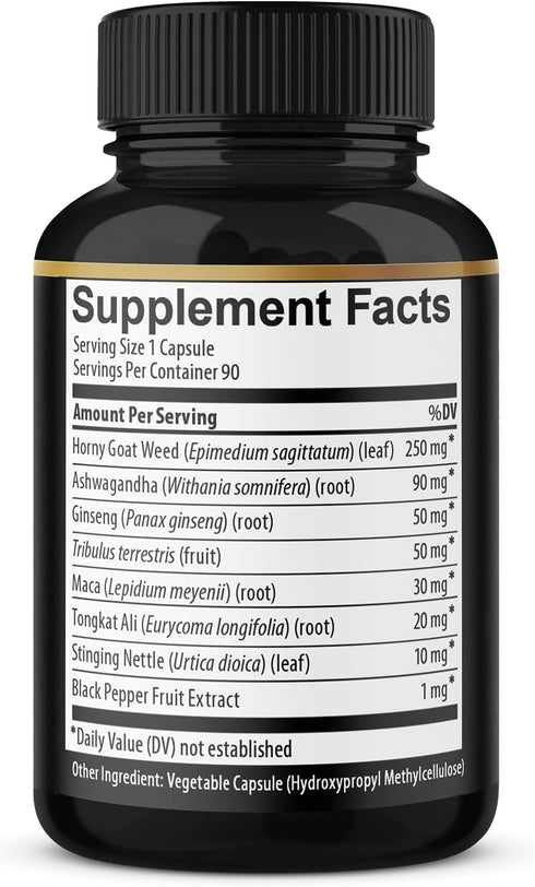 BMVINVOL Horny Goat Weed Capsules, 7000mg Herbal Equivalent, 3 Months Supply