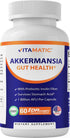 Vitamatic Akkermansia Muciniphila Gut Health, 60 DR Capsules, Prebiotic Inulin Fiber