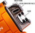 Outdoors Waterproof Lighter - USB Electronic Rechargeable Double Arc Plasma Lighter for Camping, Hiking, BBQ (Orange)