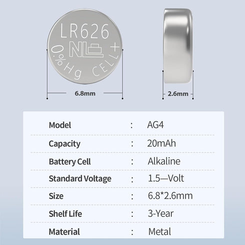 PKCELL LR626 377 AG4 SR626sw Batteries Button Cell Battery Watch Battery