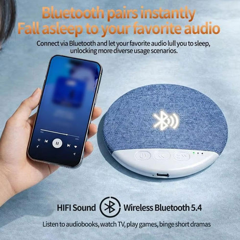 PLGEBR Bluetooth Pillow Speaker for Sleeping, Under Pillow Speaker Bluetooth with White Noise, Wireless Sleep Aid
