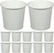 VERDANVERSE Small Disposable Mouthwash Cups 100pcs 1.7Oz White Paper Rinse Cups for Bathroom