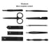 Manicure Set, Travel Mini Nail Clippers Kit, 10pcs Stainless Steel Grooming Tools (Black)