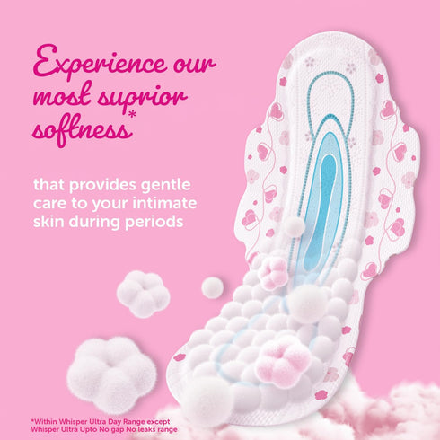WHISPER 50 Ultra Soft Sanitary Pads - Pieces (XL)