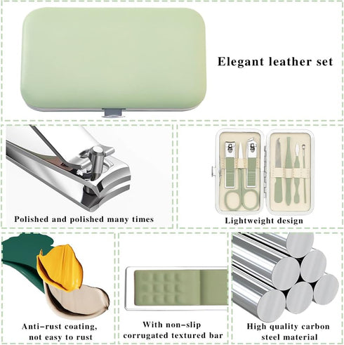 Manicure and Pedicure Kit, Nail Clipper Set, Nail Care Kit for Women, Travel Nail Grooming Kit