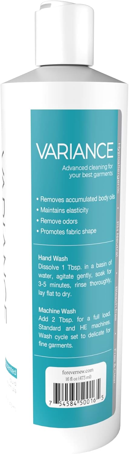 Variance by Forever New Medical Wash Solution, Fragrance Free, 16 Fl Oz, Advanced Detergent for Compression Wear
