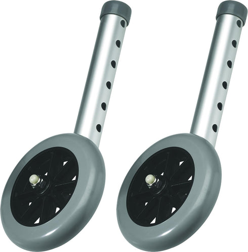 Carex 5 Inch Walker Wheels - Walker Wheels Replacement Set - Wheels for Walker, Includes 2 Wheels