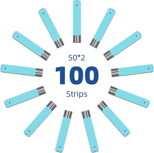 TD-4116 100 Count TD-4116 Metene Blood Glucose Test Strips, Blood Sugar Test Strips for Diabetes, Use with metene
