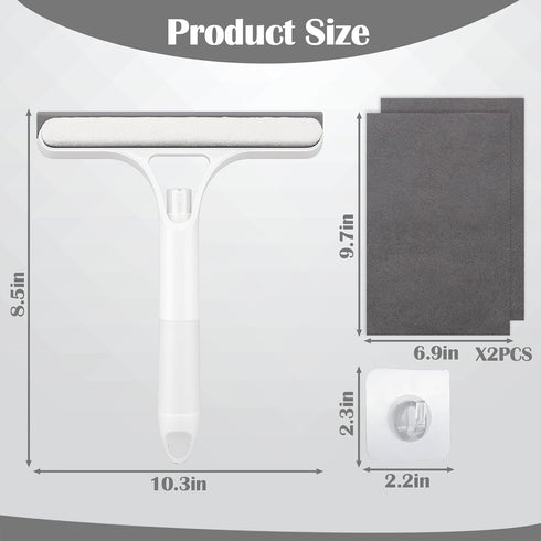 Kit,2026 3 1 XANGNIER Window Cleaner Tool in Window Cleaning Scraper with Spray,Thickened Magic Cleaning Cloth,Window